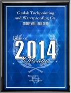 Gralak-Tuckpointing-and-Waterproofing-2014-Best-of-Chicago-Award